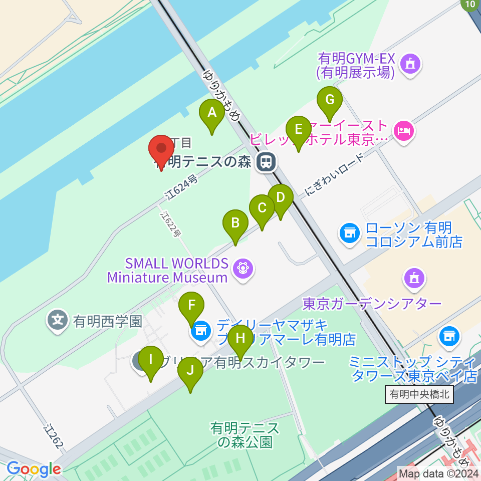 ライブドア アーバンスポーツパーク周辺の駐車場・コインパーキング一覧地図