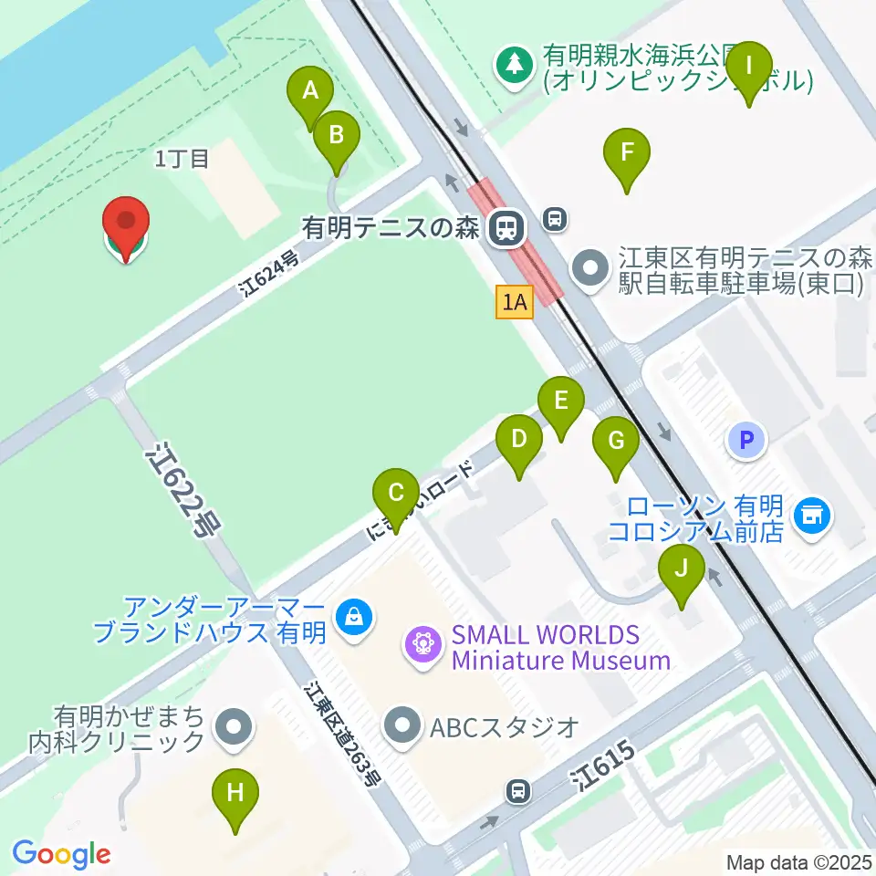 ライブドア アーバンスポーツパーク周辺の駐車場・コインパーキング一覧地図