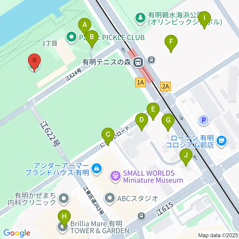 ライブドア アーバンスポーツパーク周辺の駐車場・コインパーキング一覧地図