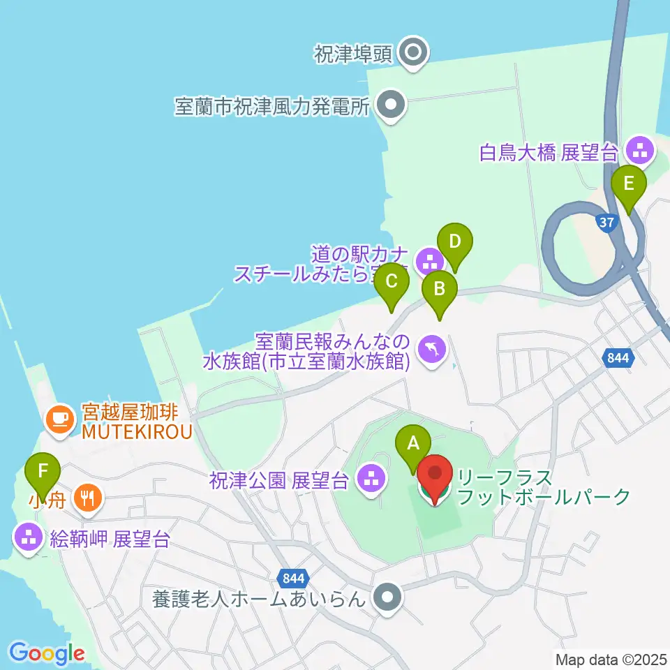 リーフラスフットボールパーク周辺の駐車場・コインパーキング一覧地図