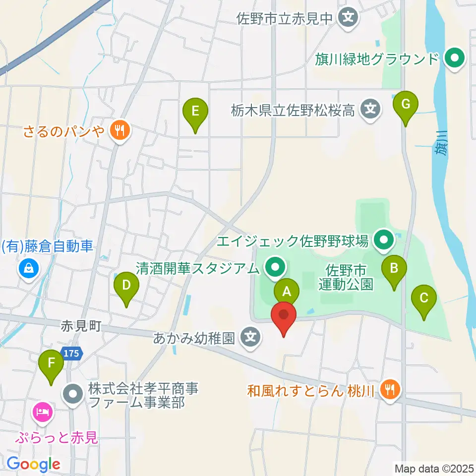 ハートフル保険フィールド周辺の駐車場・コインパーキング一覧地図