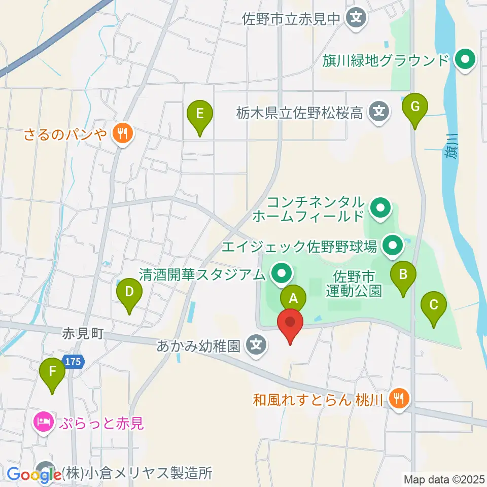 ハートフル保険フィールド周辺の駐車場・コインパーキング一覧地図