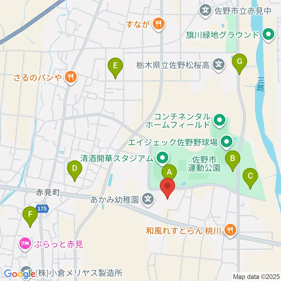 ハートフル保険フィールド周辺の駐車場・コインパーキング一覧地図