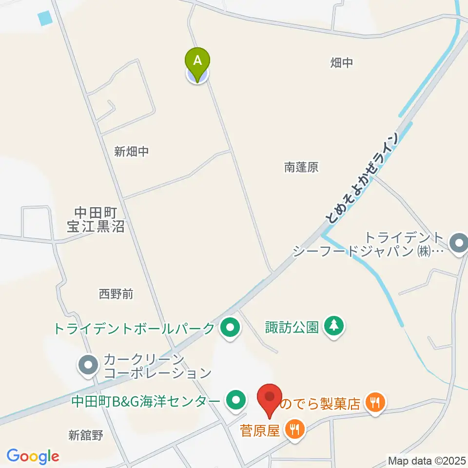 トライデントなかだアリーナ周辺の駐車場・コインパーキング一覧地図