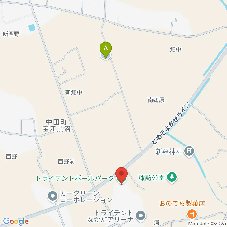 トライデントボールパーク周辺の駐車場・コインパーキング一覧地図