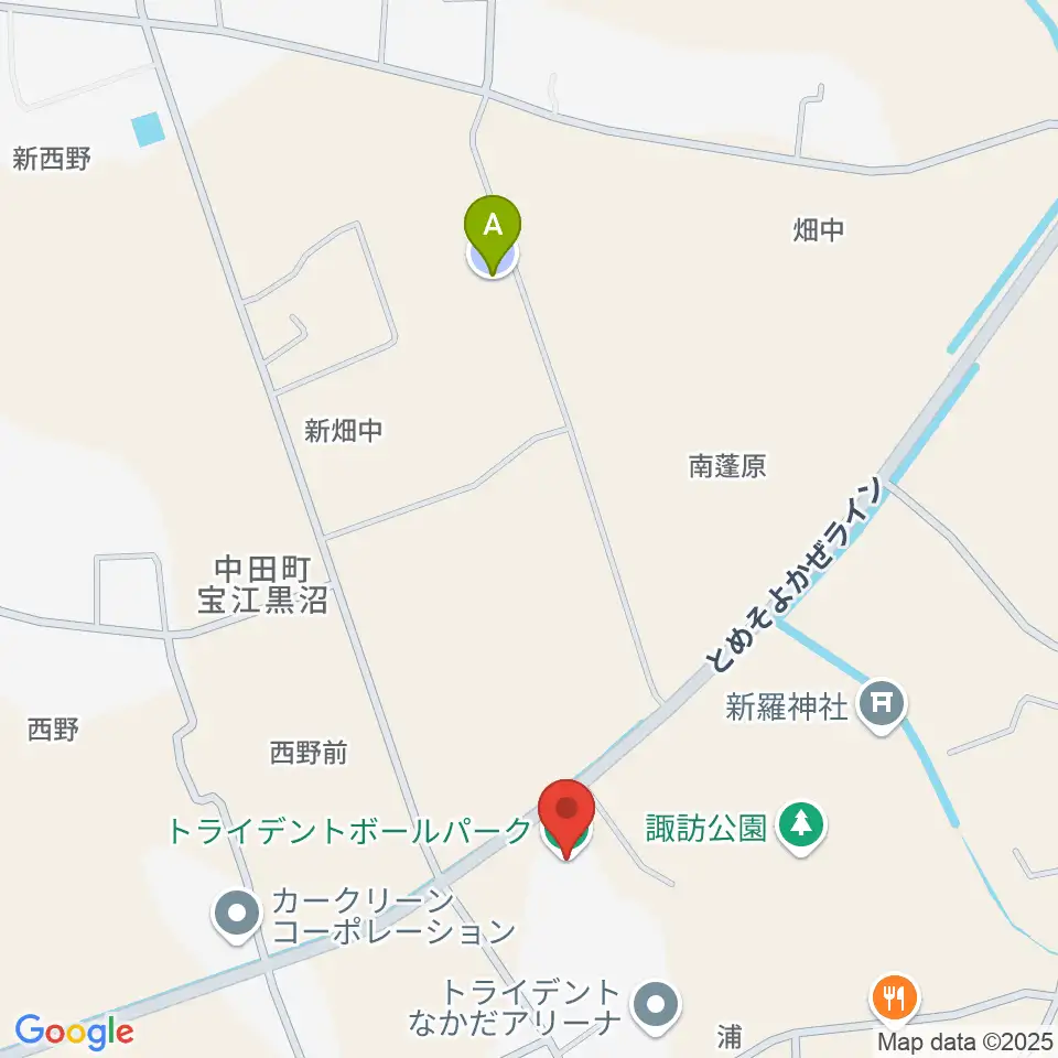 トライデントボールパーク周辺の駐車場・コインパーキング一覧地図