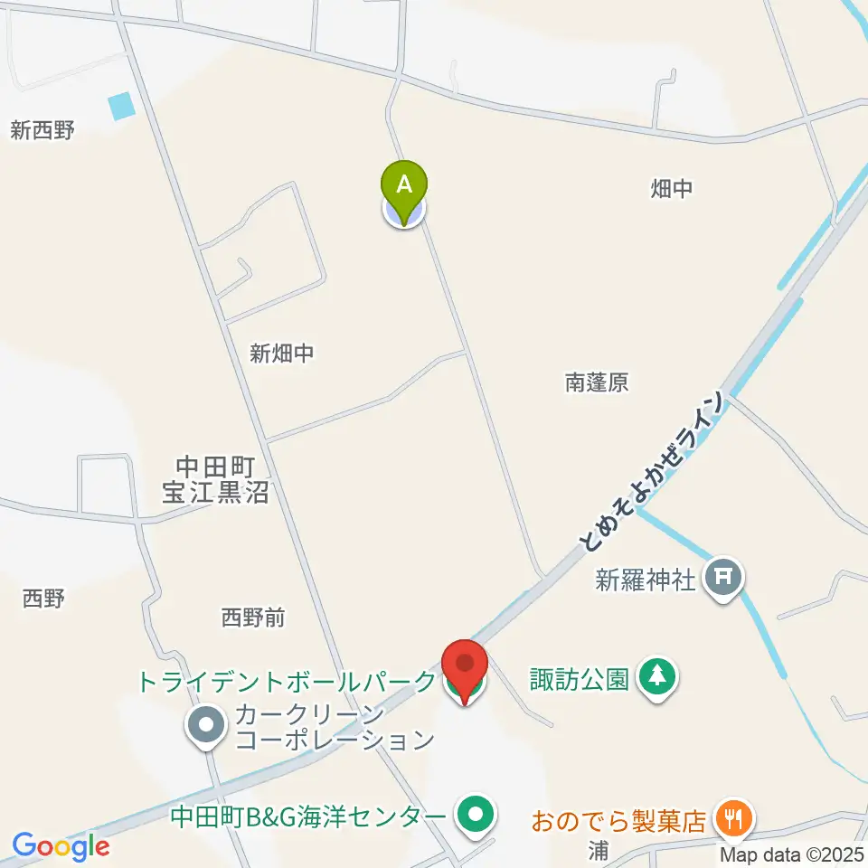 トライデントボールパーク周辺の駐車場・コインパーキング一覧地図