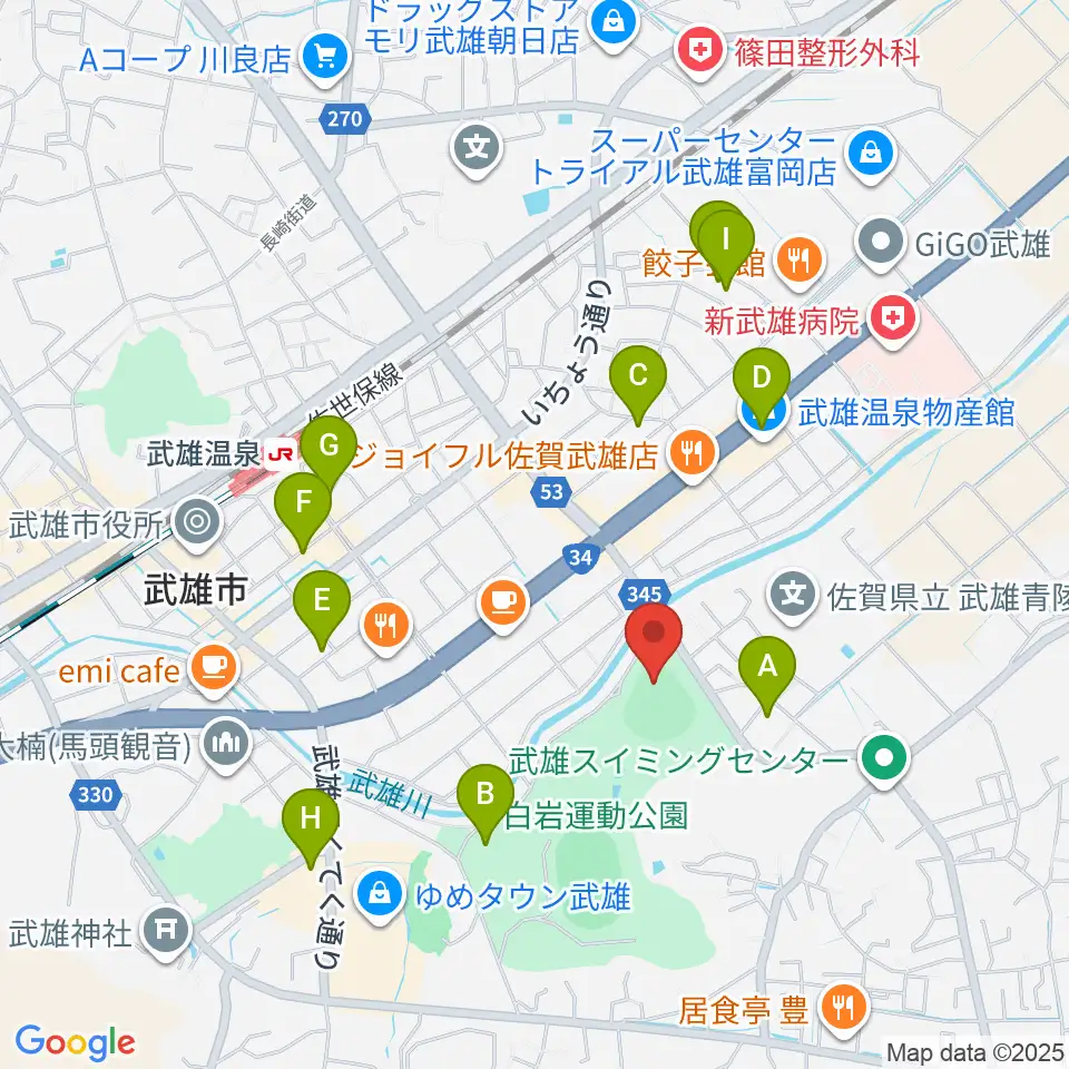 ケーブルワン・スポーツパーク周辺の駐車場・コインパーキング一覧地図