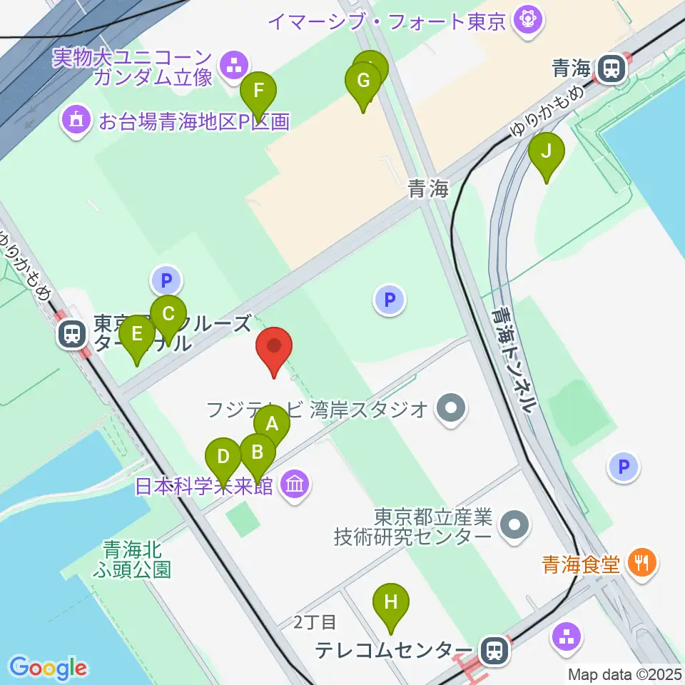 東京国際交流館プラザ平成周辺の駐車場・コインパーキング一覧地図