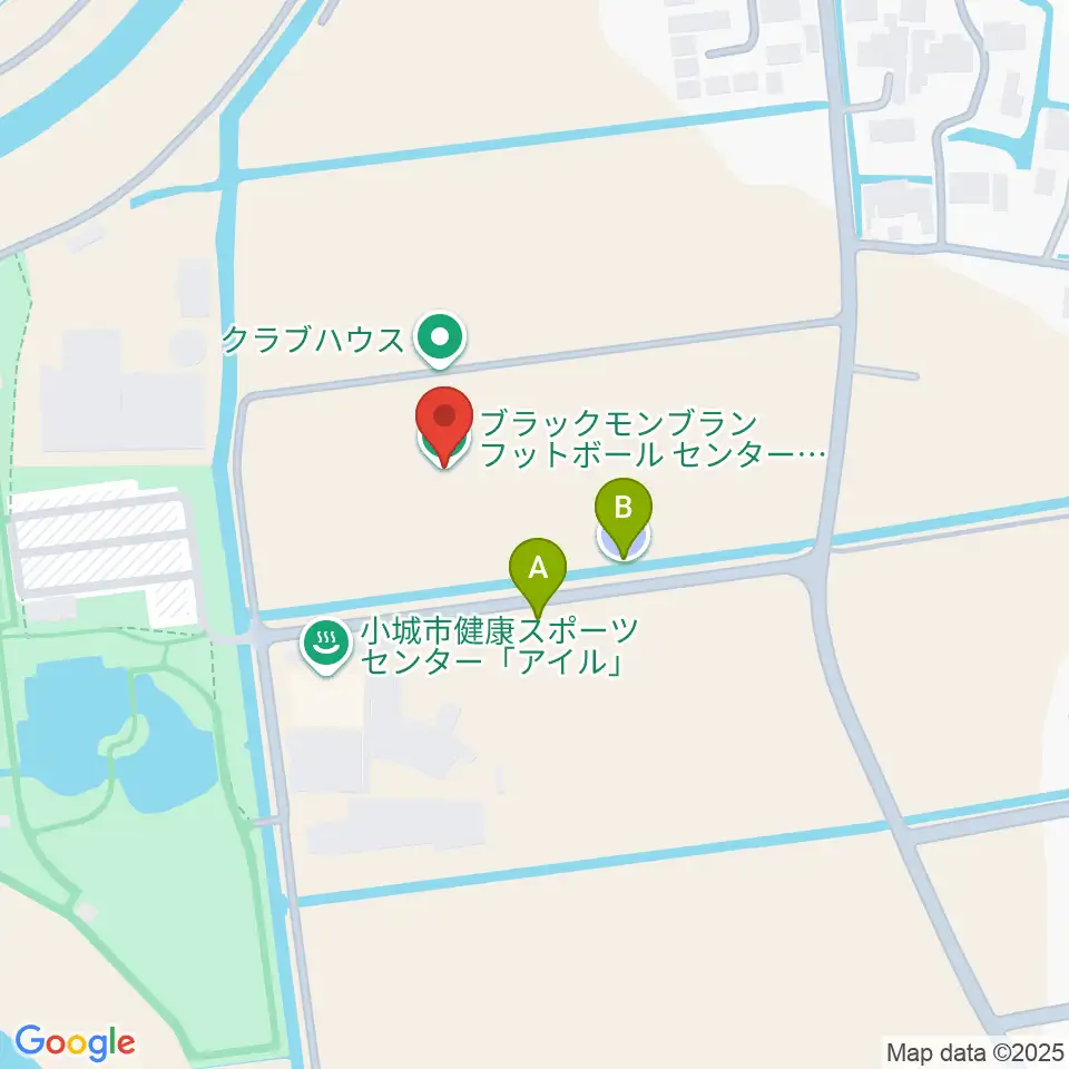 ブラックモンブランフットボールセンター周辺の駐車場・コインパーキング一覧地図