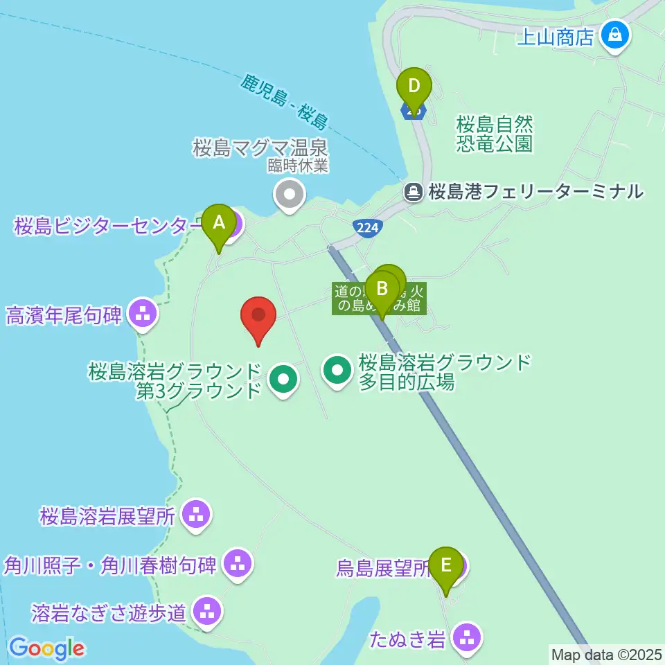南栄リース桜島グラウンド周辺の駐車場・コインパーキング一覧地図