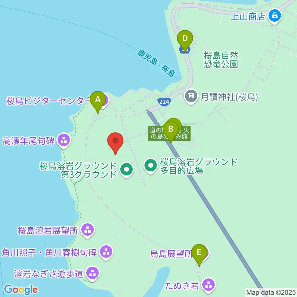 南栄リース桜島グラウンド周辺の駐車場・コインパーキング一覧地図
