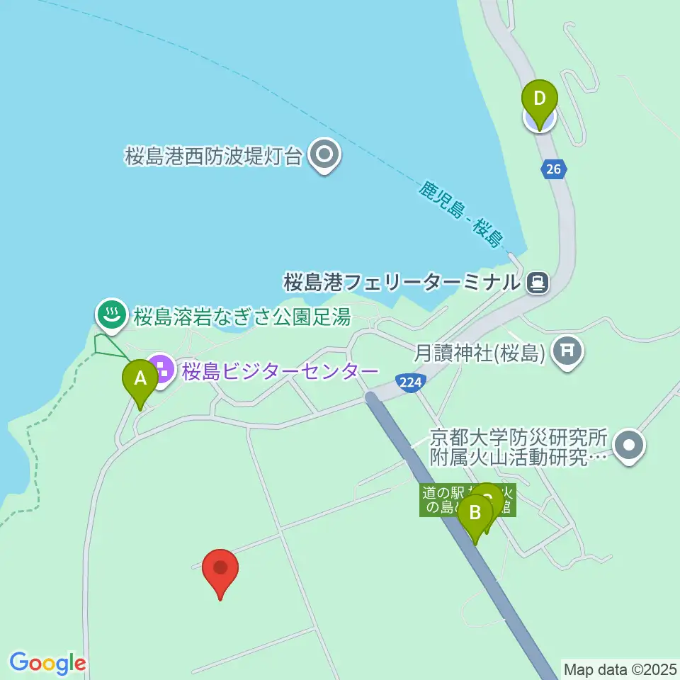 南栄リース桜島グラウンド周辺の駐車場・コインパーキング一覧地図