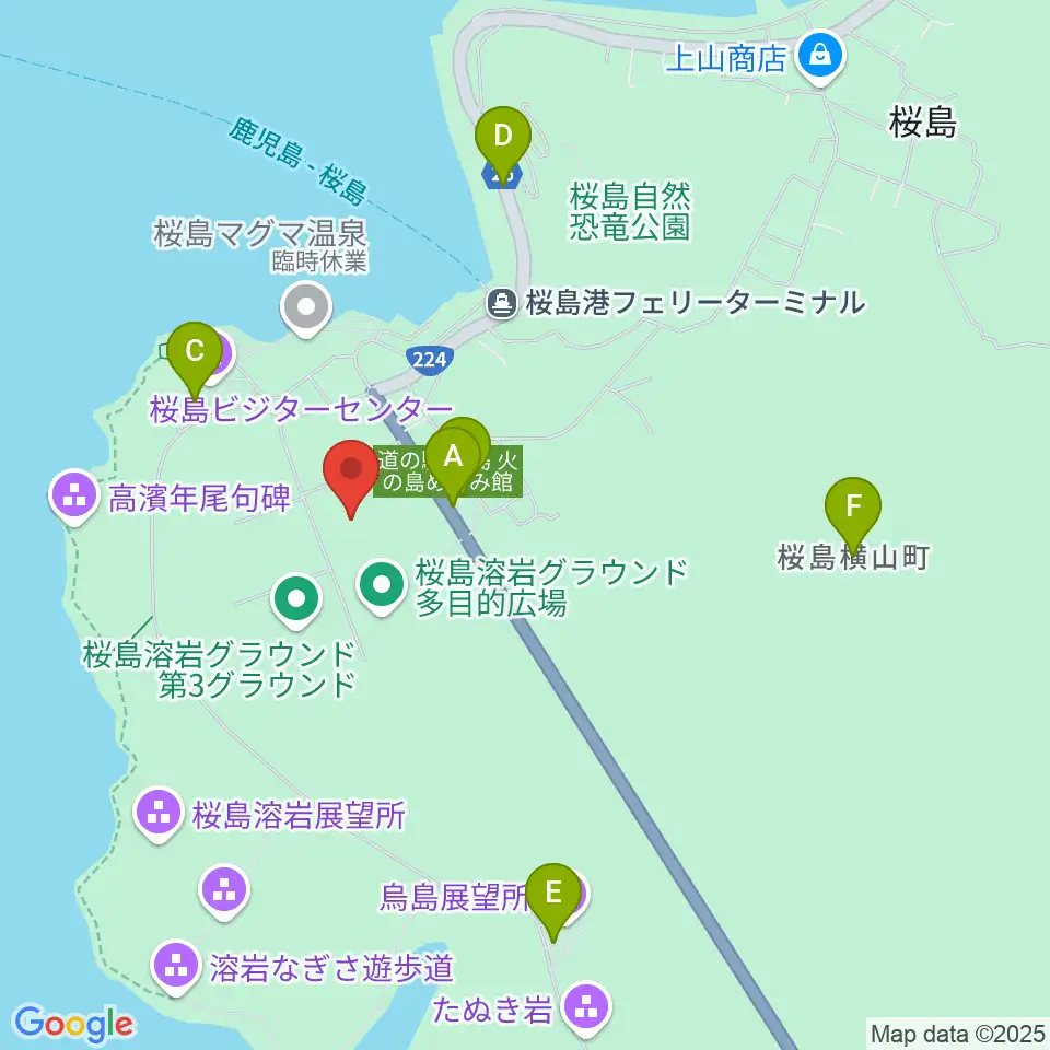 南栄リース桜島アリーナ周辺の駐車場・コインパーキング一覧地図