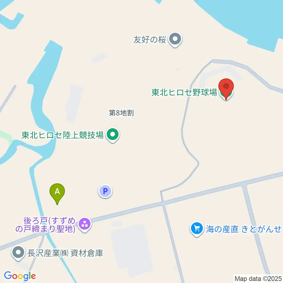 東北ヒロセ野球場周辺の駐車場・コインパーキング一覧地図
