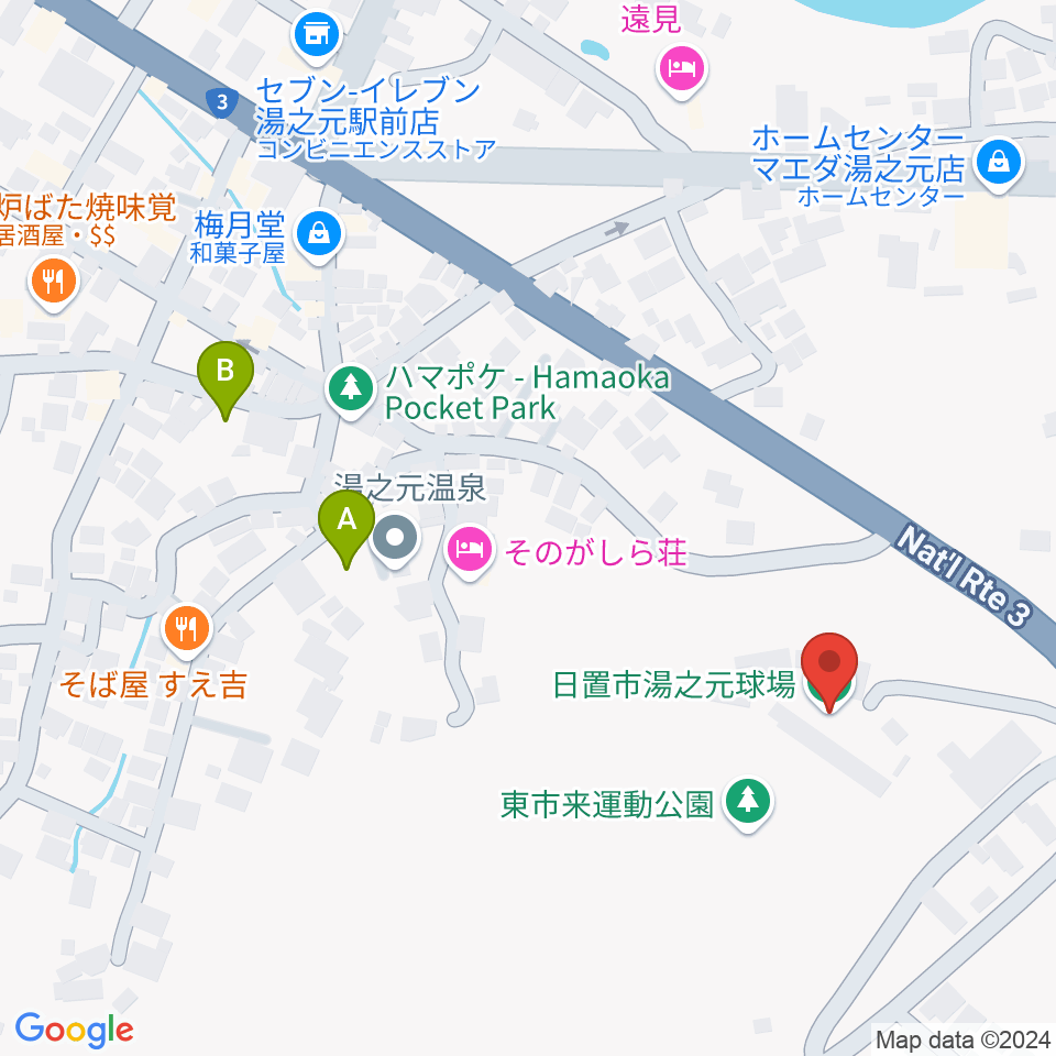 中村商会スタジアム周辺の駐車場・コインパーキング一覧地図