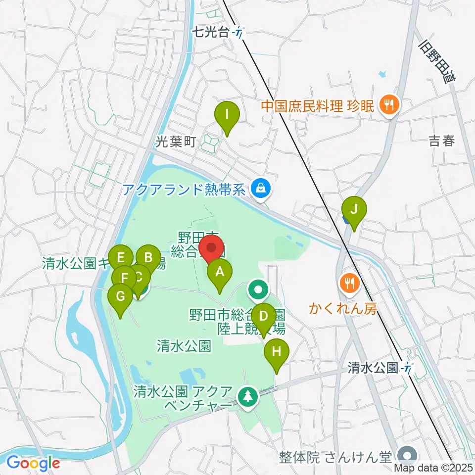 SAN-POWスタジアム野田周辺の駐車場・コインパーキング一覧地図