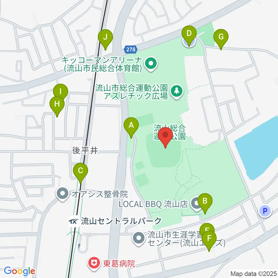 京和ガスベースボールパーク周辺の駐車場・コインパーキング一覧地図