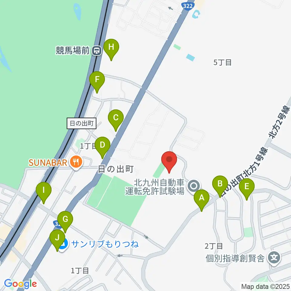 大庭産業アリーナ小倉南周辺の駐車場・コインパーキング一覧地図
