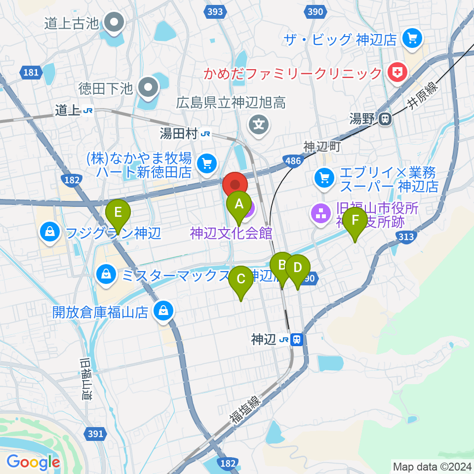 takao＋ばらの街 アレナ神辺周辺の駐車場・コインパーキング一覧地図