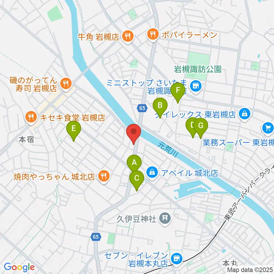 ミネラルウォーターサウンドスタジオ周辺の駐車場・コインパーキング一覧地図