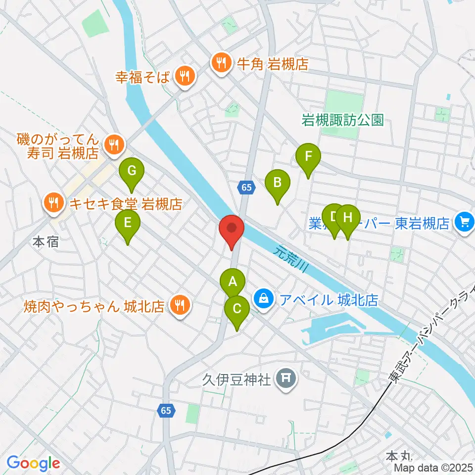 ミネラルウォーターサウンドスタジオ周辺の駐車場・コインパーキング一覧地図