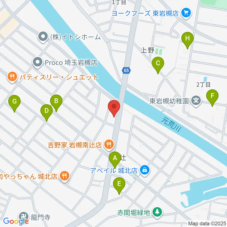 ミネラルウォーターサウンドスタジオ周辺の駐車場・コインパーキング一覧地図