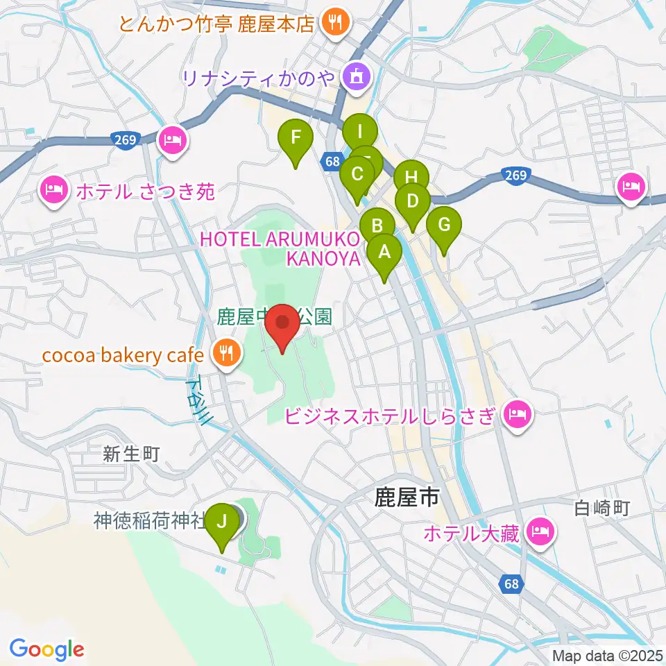 クレバリーホームアリーナ周辺の駐車場・コインパーキング一覧地図