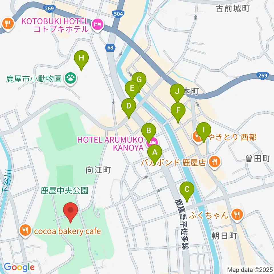クレバリーホームアリーナ周辺の駐車場・コインパーキング一覧地図