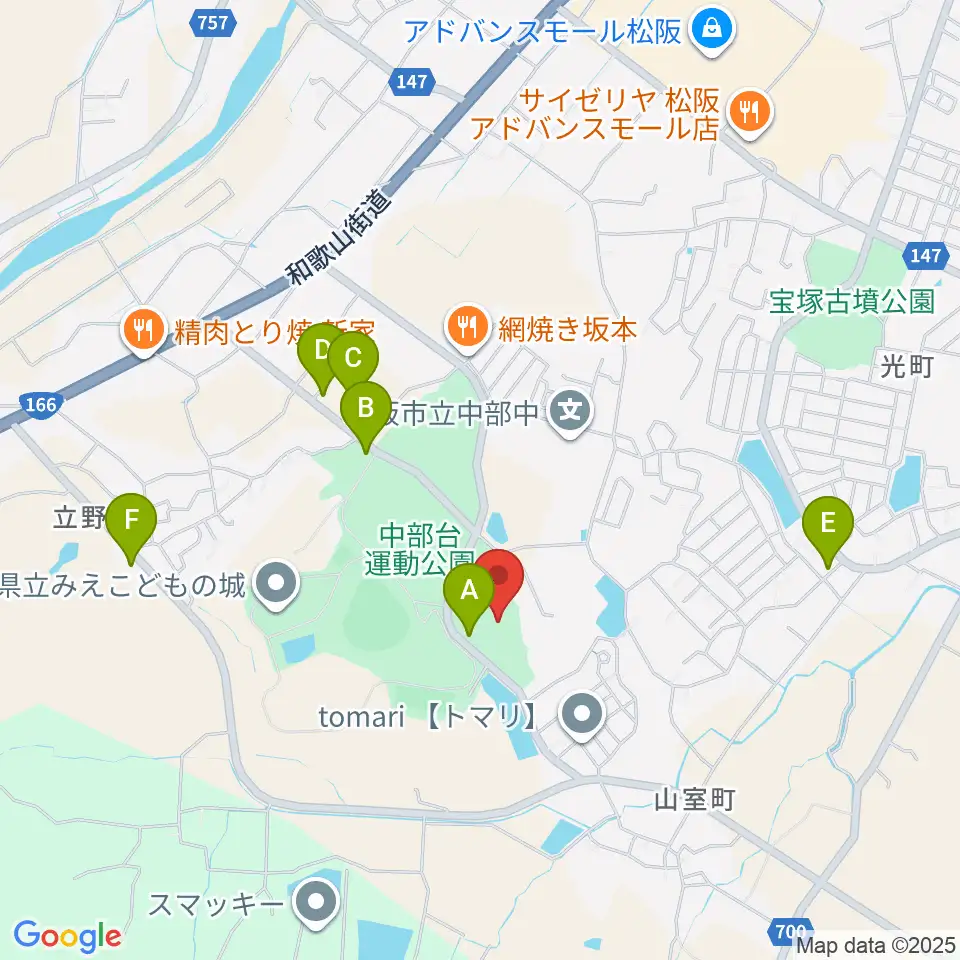 三十三銀行アリーナ周辺の駐車場・コインパーキング一覧地図