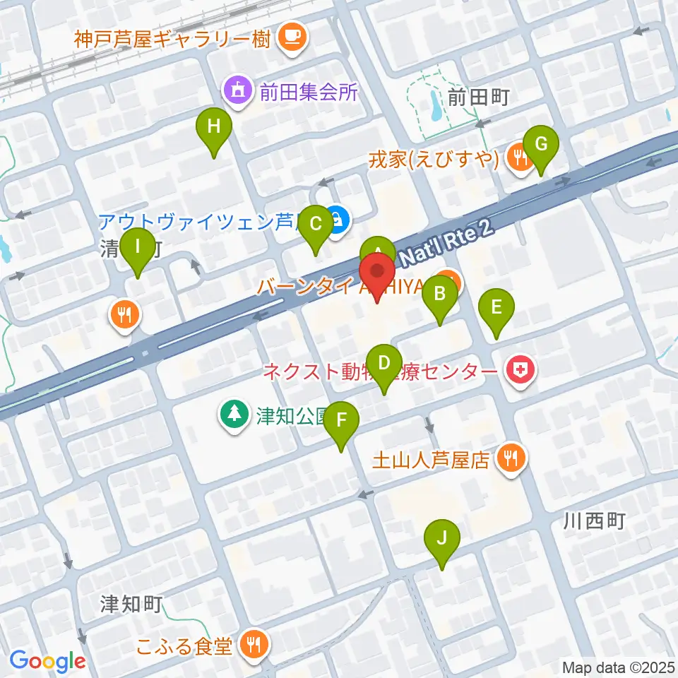 ビートショップ周辺の駐車場・コインパーキング一覧地図