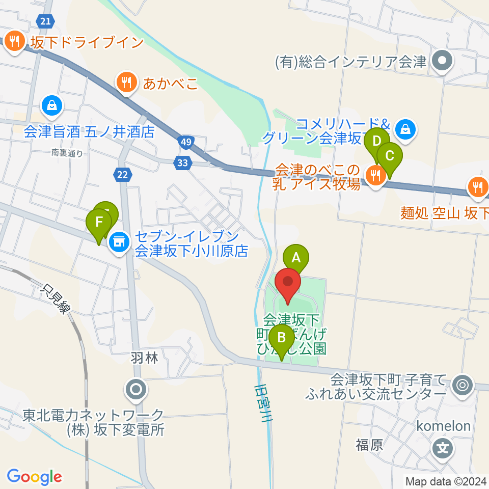 BMI鶴沼球場周辺の駐車場・コインパーキング一覧地図