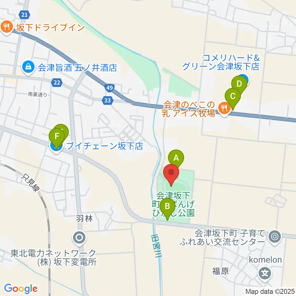 BMI鶴沼球場周辺の駐車場・コインパーキング一覧地図
