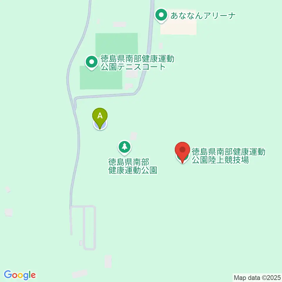 JAアグリあなん陸上競技場周辺の駐車場・コインパーキング一覧地図