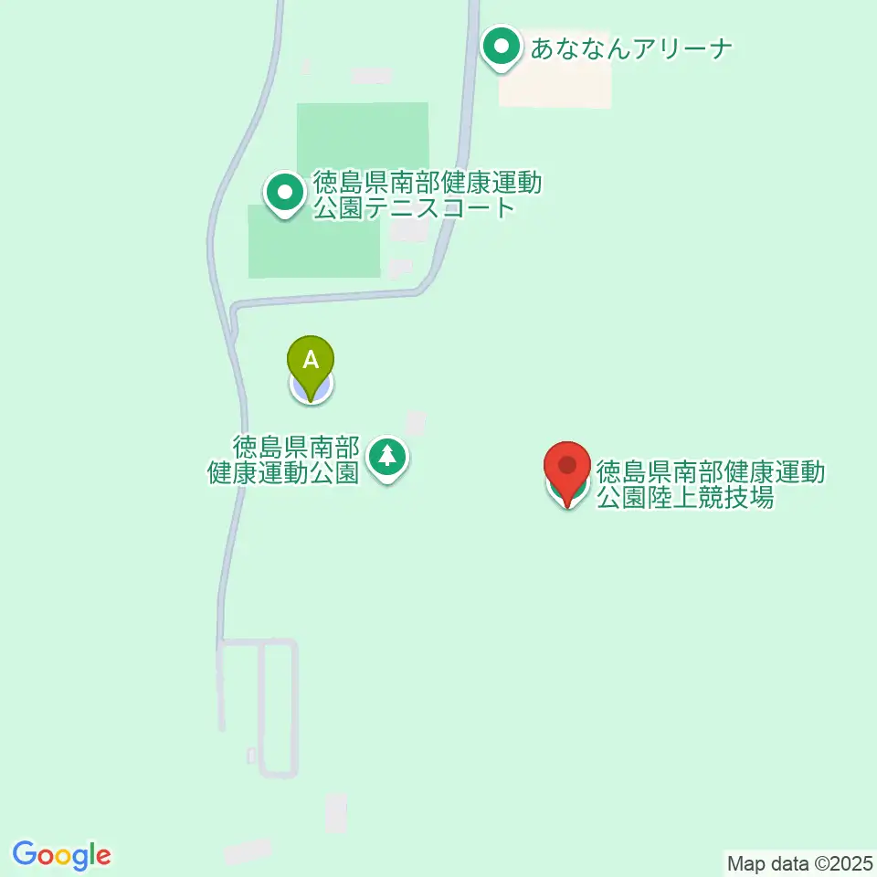 JAアグリあなん陸上競技場周辺の駐車場・コインパーキング一覧地図