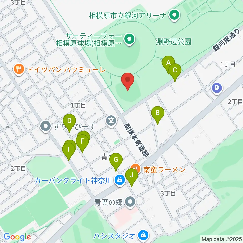 ウイッツひばり球場周辺の駐車場・コインパーキング一覧地図