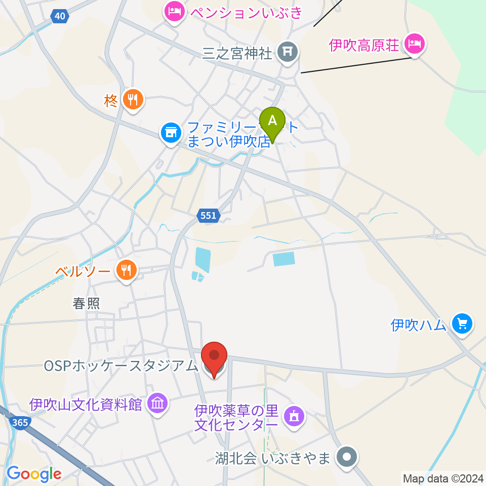 OSPホッケースタジアム周辺の駐車場・コインパーキング一覧地図