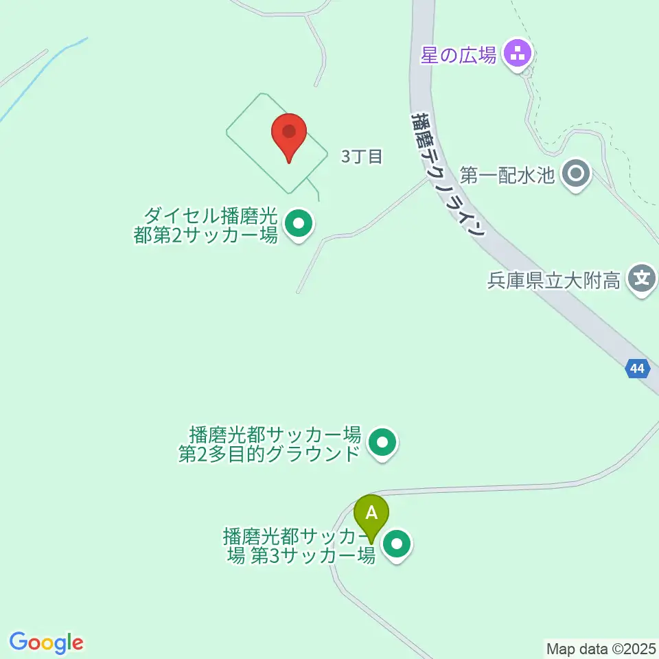 ダイセル播磨光都サッカー場周辺の駐車場・コインパーキング一覧地図