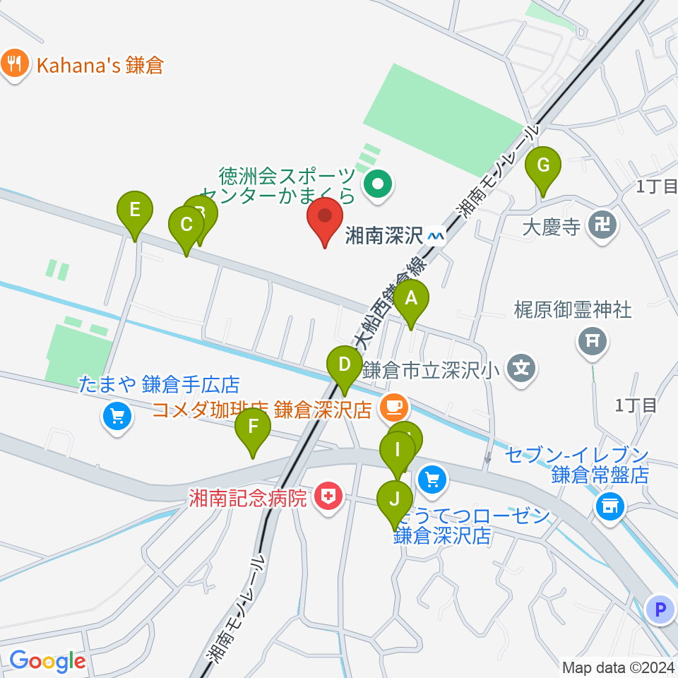 みんなの鳩サブレースタジアム周辺の駐車場・コインパーキング一覧地図