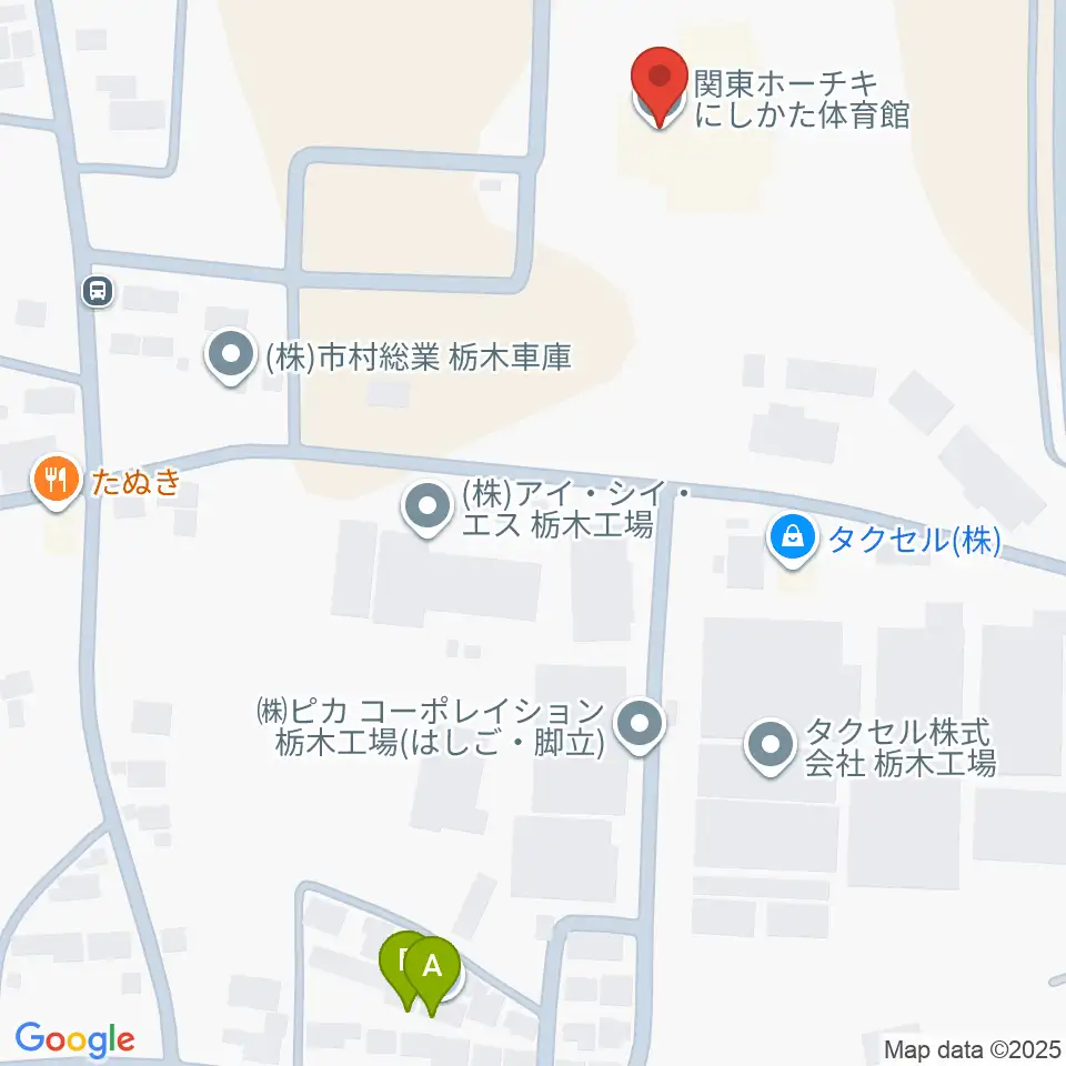 関東ホーチキにしかた体育館周辺の駐車場・コインパーキング一覧地図