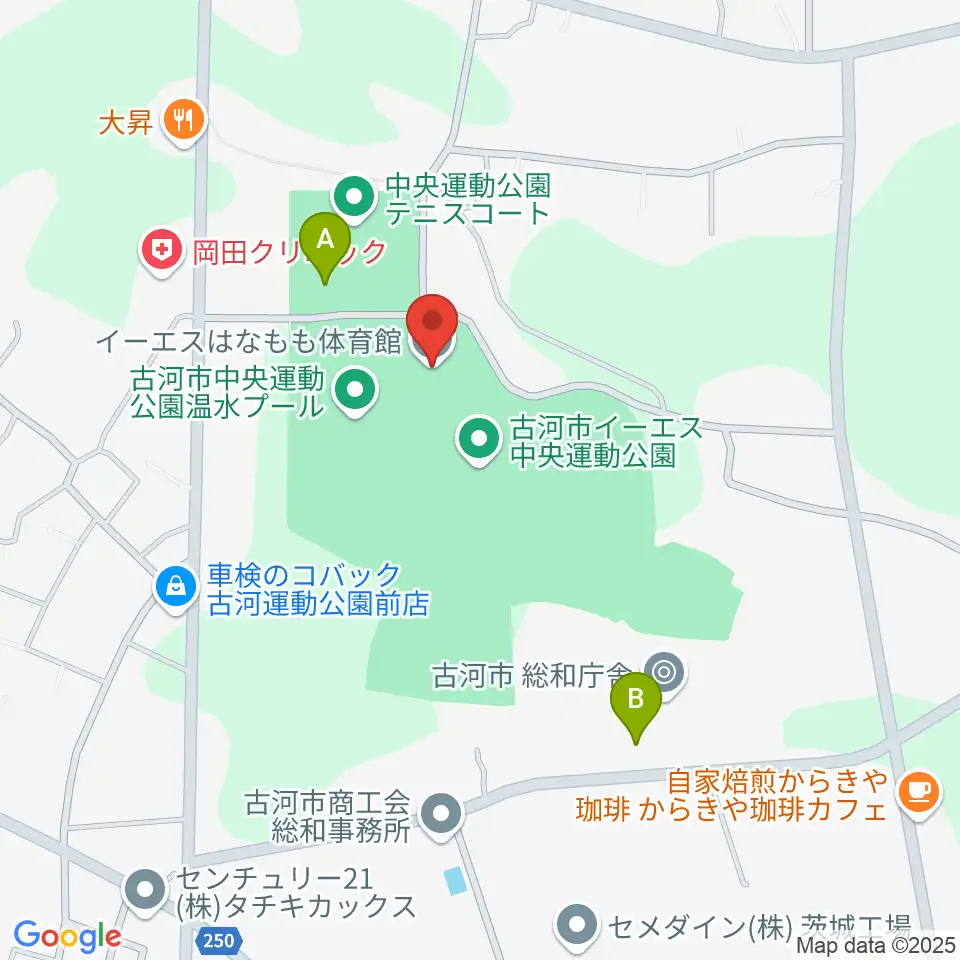 イーエスはなもも体育館周辺の駐車場・コインパーキング一覧地図