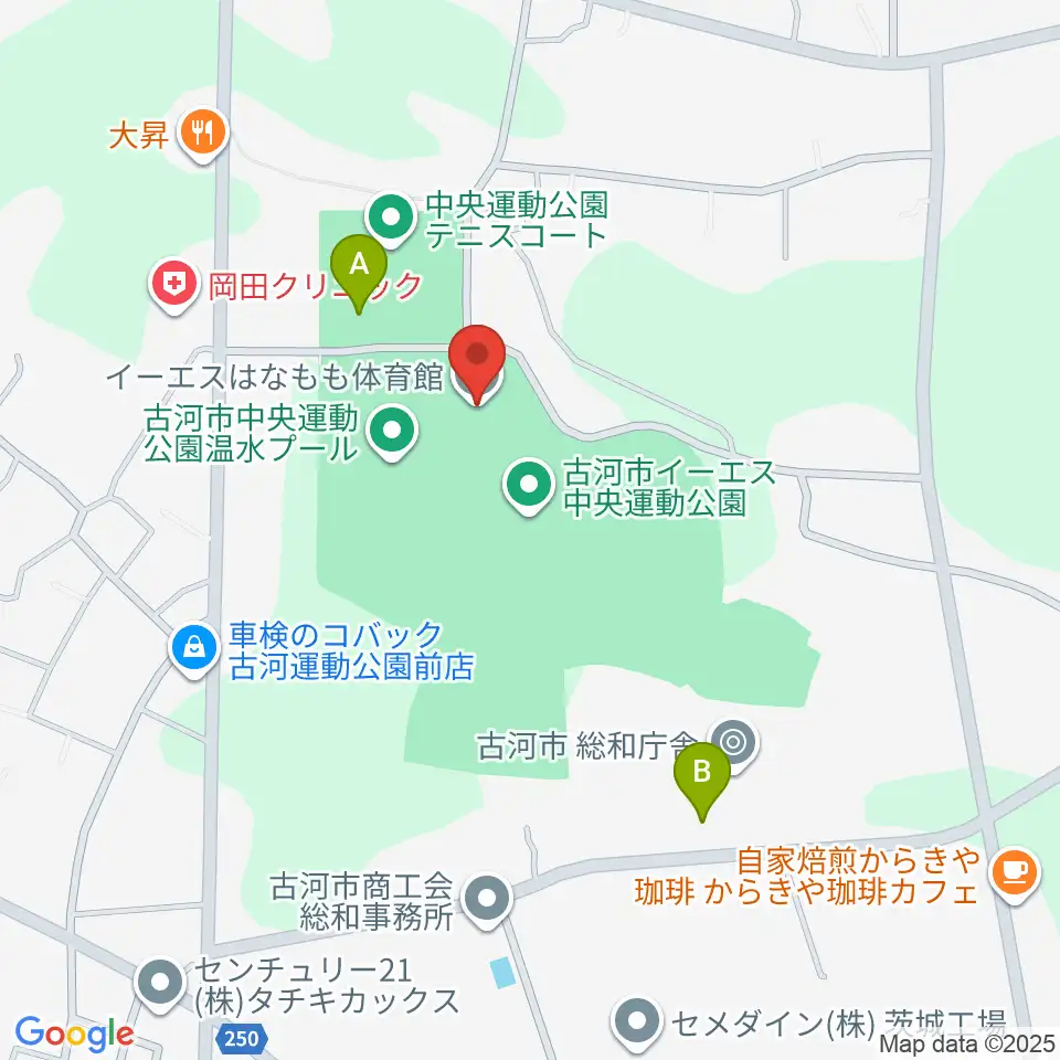 イーエスはなもも体育館周辺の駐車場・コインパーキング一覧地図