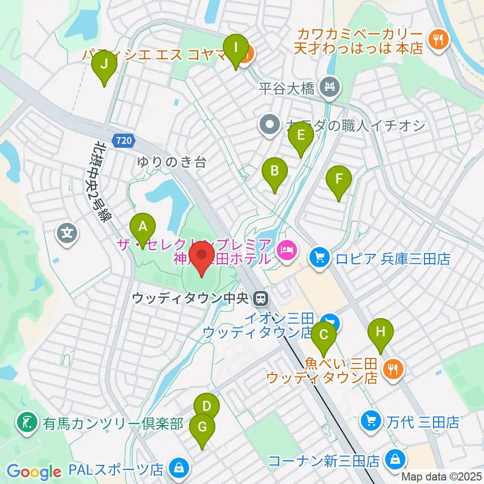 駒ケ谷運動公園野球場周辺の駐車場・コインパーキング一覧地図
