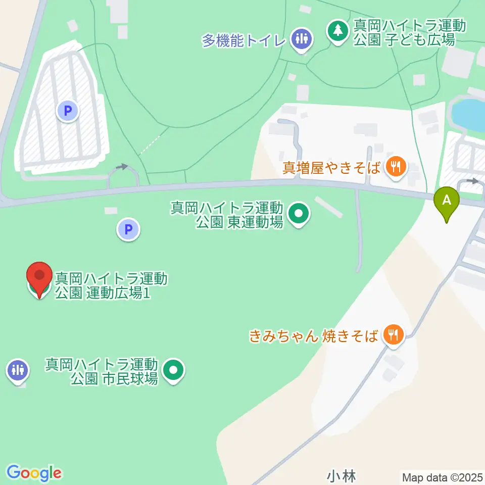 真岡ハイトラ運動公園運動広場1周辺の駐車場・コインパーキング一覧地図