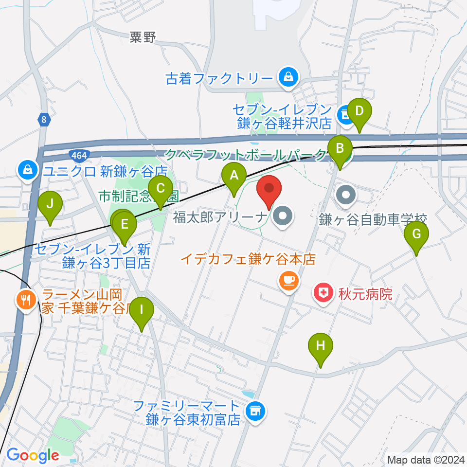 福太郎スタジアム周辺の駐車場・コインパーキング一覧地図