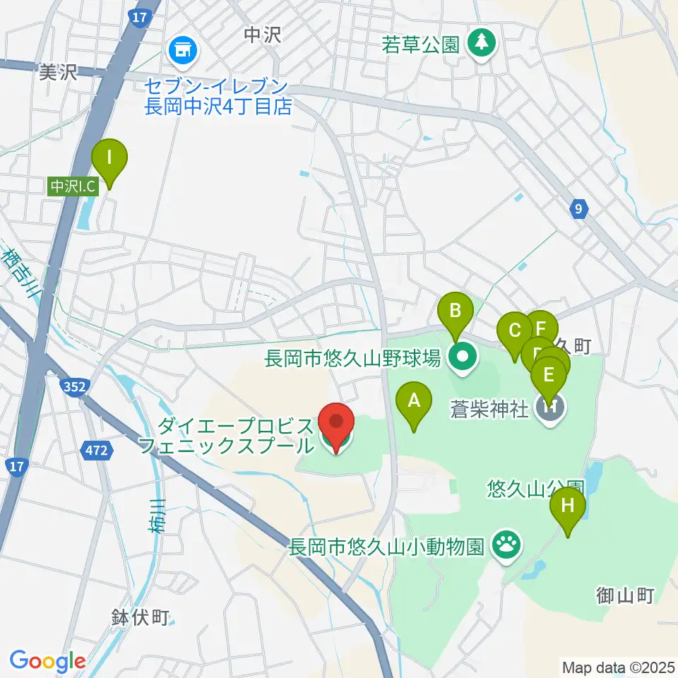 ダイエープロビスフェニックスプール周辺の駐車場・コインパーキング一覧地図