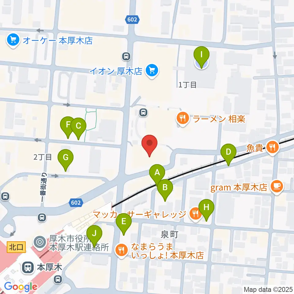 神奈川工科大学厚木市子ども科学館周辺の駐車場・コインパーキング一覧地図