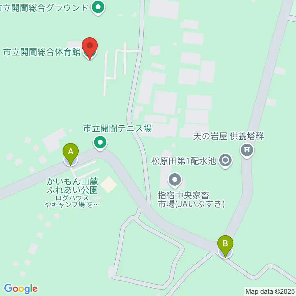 開聞総合体育館周辺の駐車場・コインパーキング一覧地図
