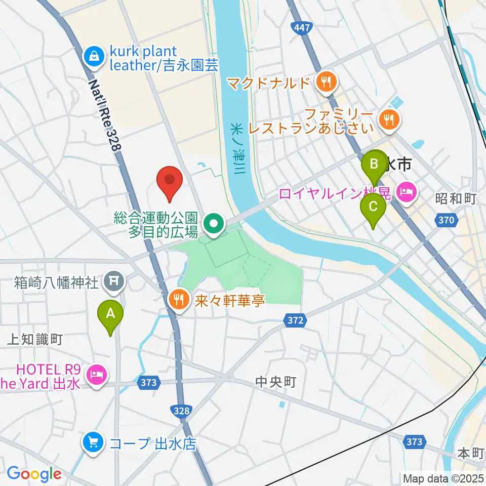 マルマエスタジアム出水周辺の駐車場・コインパーキング一覧地図