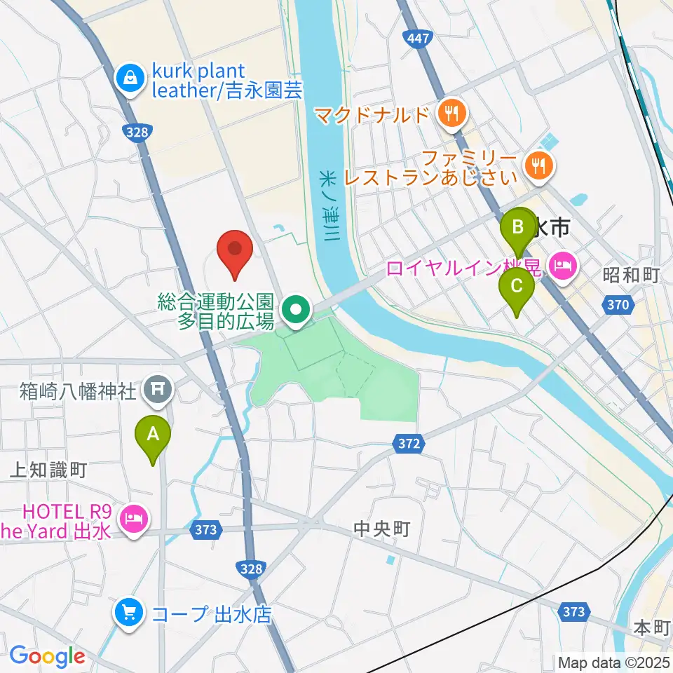 マルマエスタジアム出水周辺の駐車場・コインパーキング一覧地図